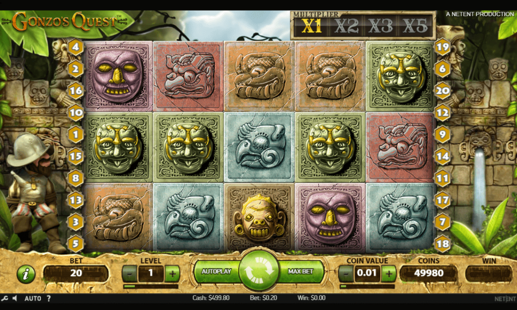 Безкоштовна гра на автоматі Gonzos Quest