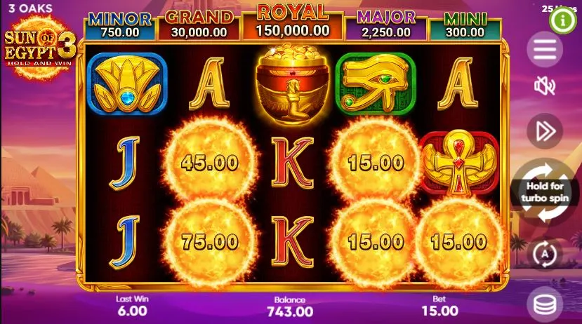 Ігровий автомат Sun of Egypt 3